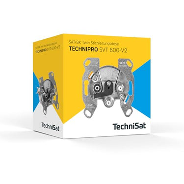 TechniSat TECHNIPRO SVT 600 V2 - Twin-Antennendose für Sat, TV, Radio (Sat-Stichdose mit Diode im Sat-Anschluss) im Sale